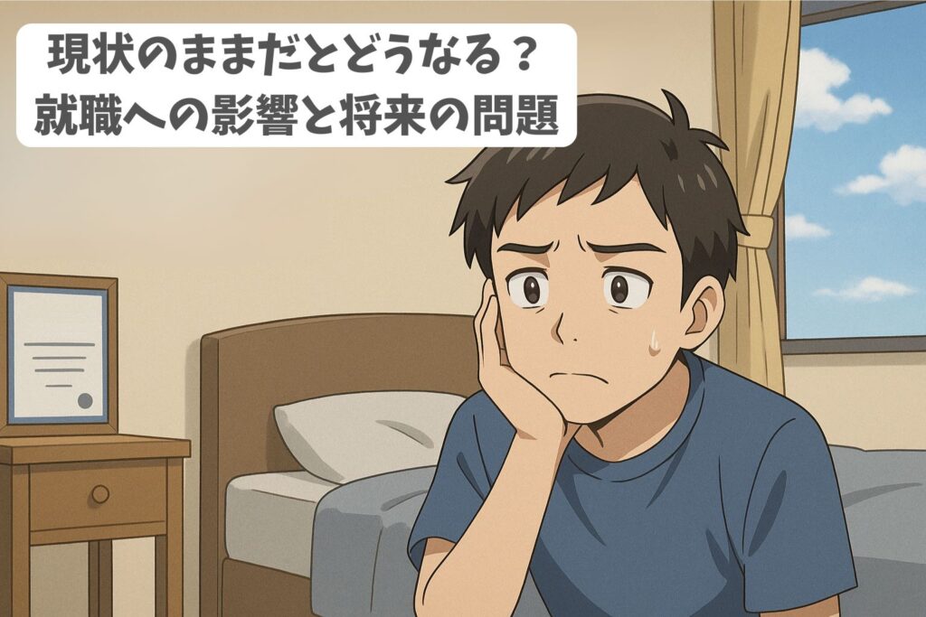 現状のままだとどうなる?就職への影響と将来の問題