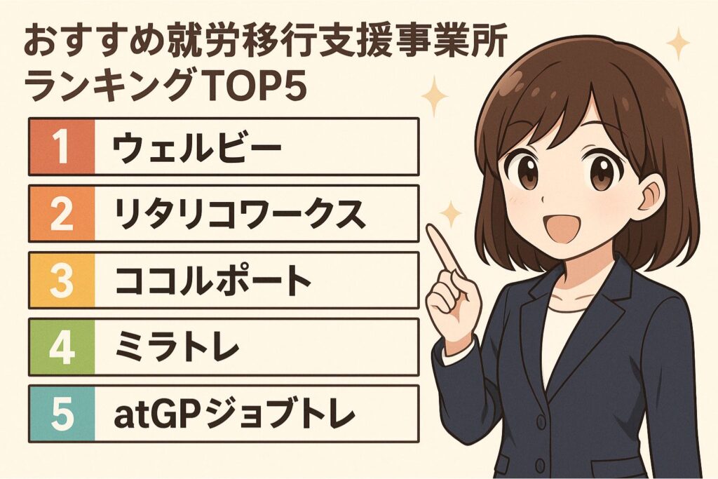 【総合】おすすめ就労移行支援事業所ランキングTOP5