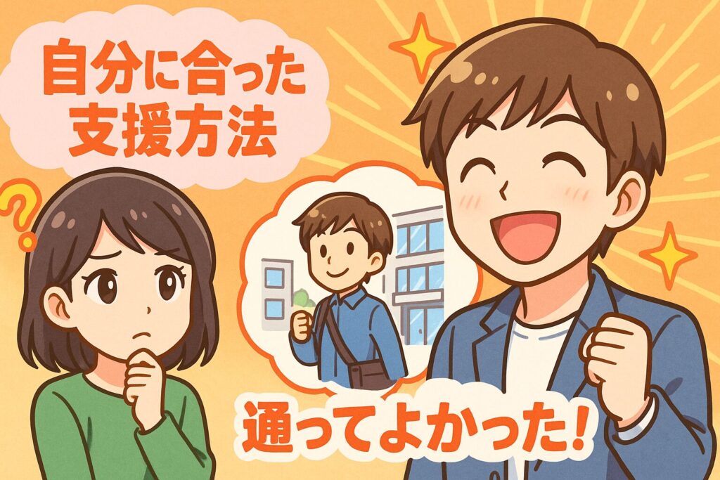 自分に合った支援方法を見つけるには