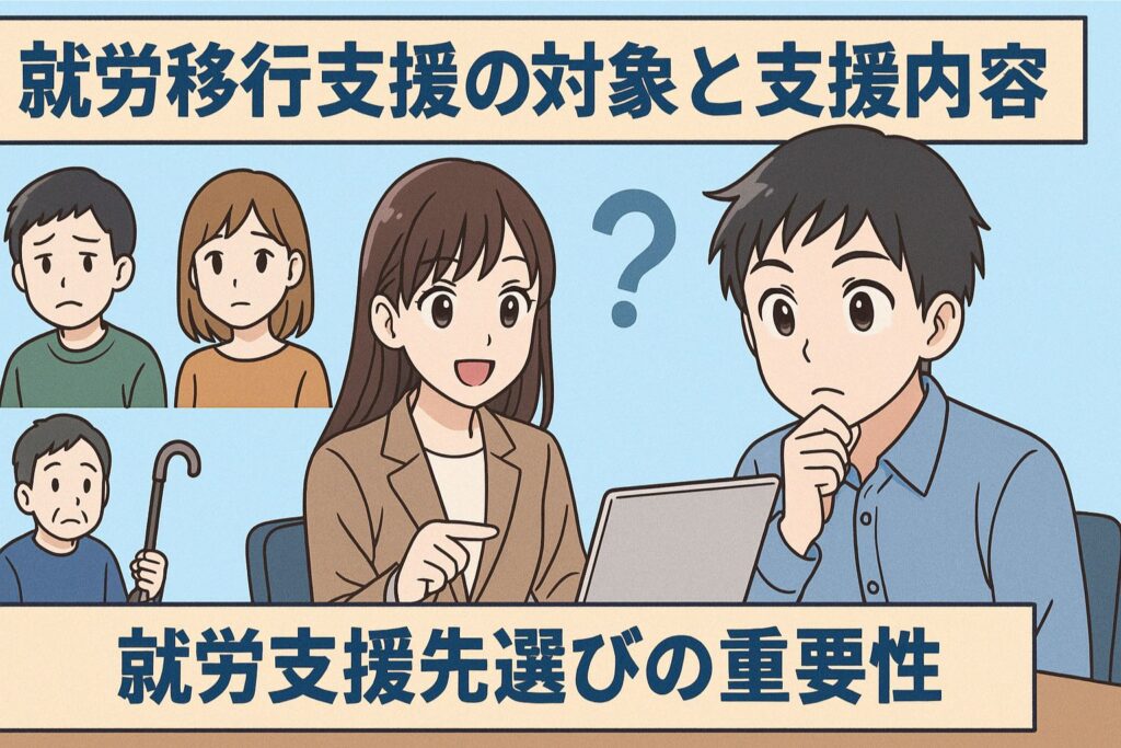 就労移行支援の対象と支援内容
就労支援先選びの重要性