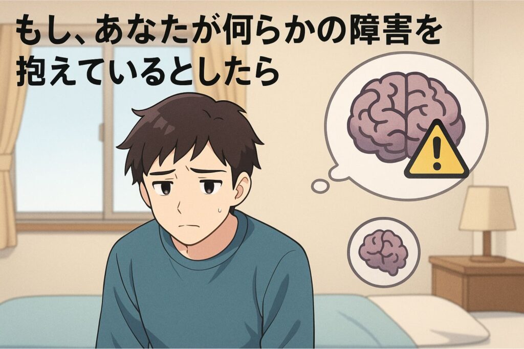 もし、あなたが何らかの障害を抱えているとしたら