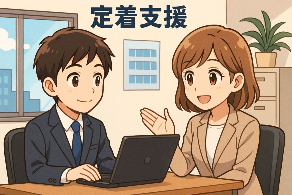 就職後の定着支援