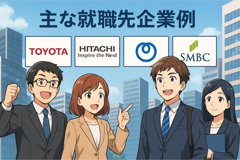 主な就職先企業例