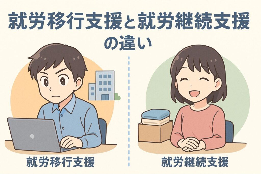 就労移行支援と就労継続支援の違い