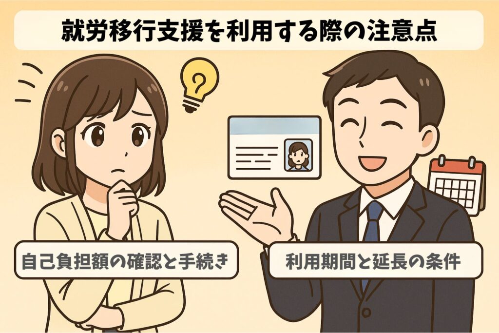 就労移行支援を利用する際の注意点