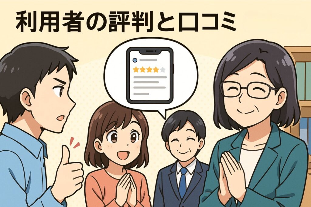 利用者の評判と口コミ(Google map)