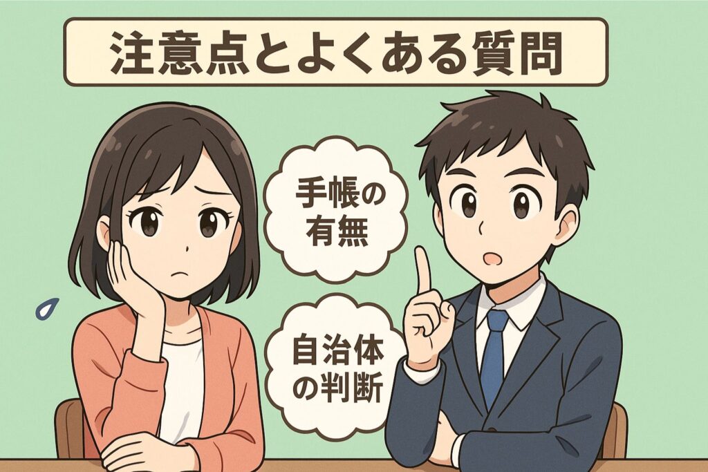 注意点とよくある質問