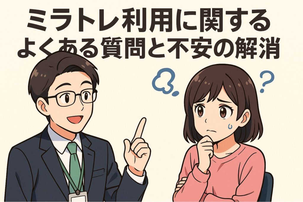 ミラトレ利用に関するよくある質問と不安の解消
