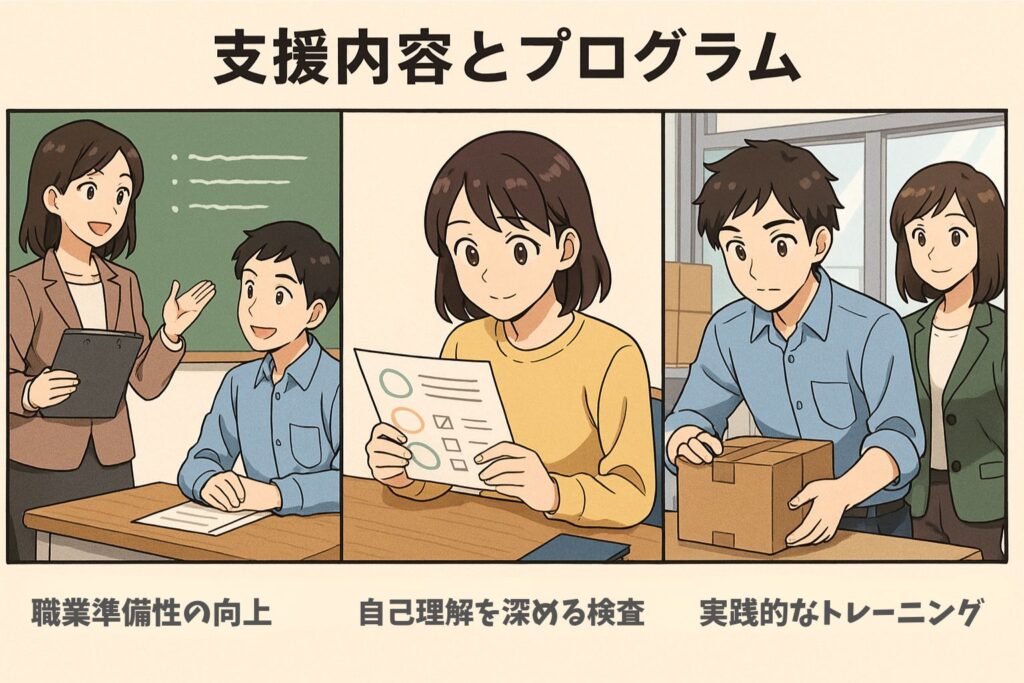 ミラトレ 支援内容とプログラム