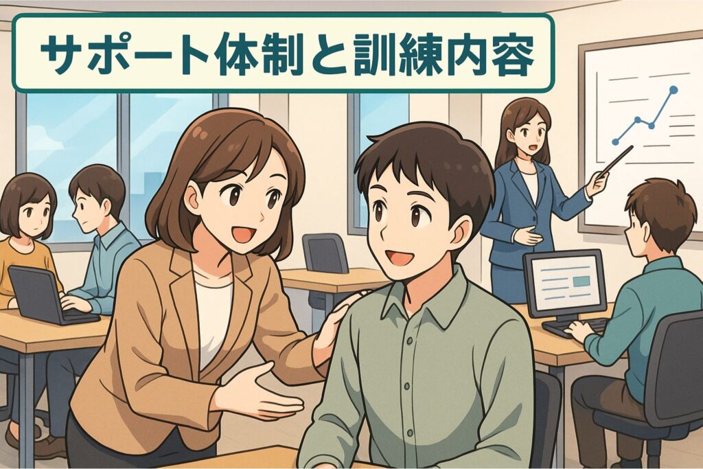 サポート体制と訓練内容