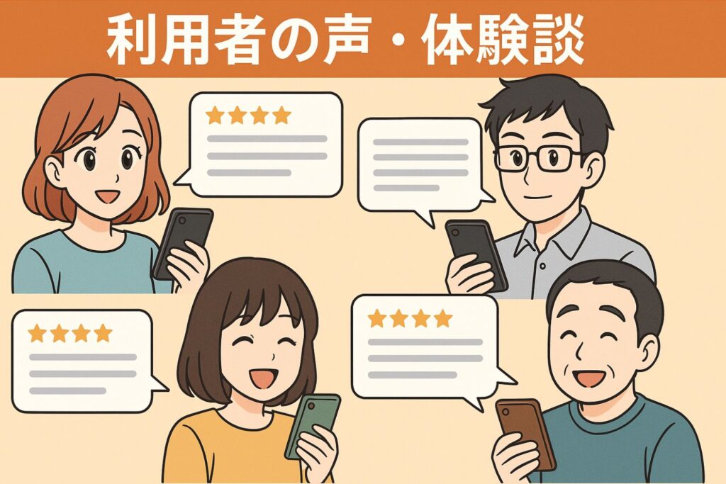 利用者の声・体験談