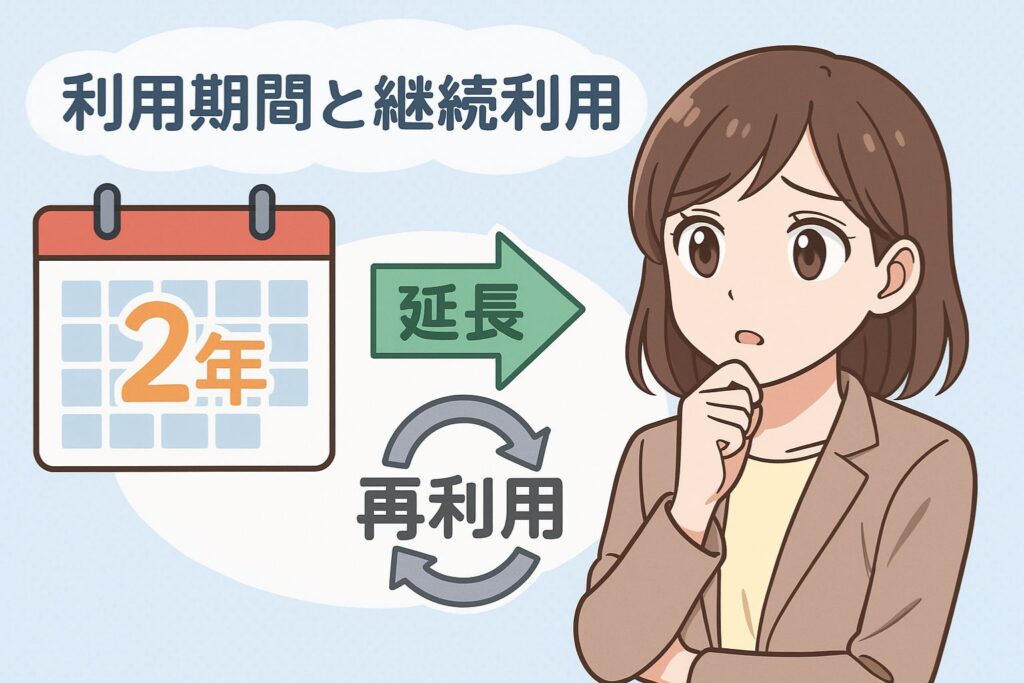 就労移行支援の利用期間と継続利用