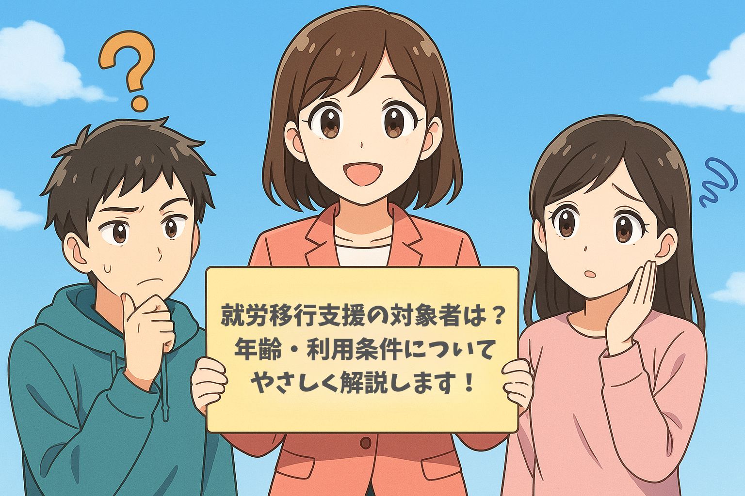 就労移行支援の対象者は？ 年齢・利用条件についてをやさしく解説します！