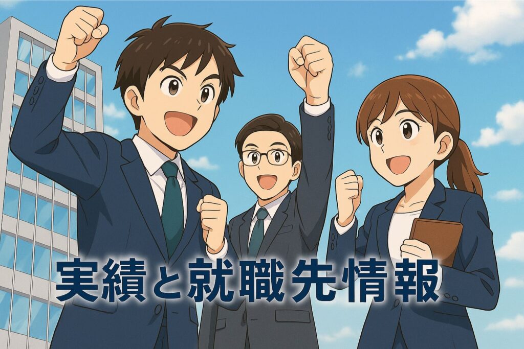 実績と就職先情報