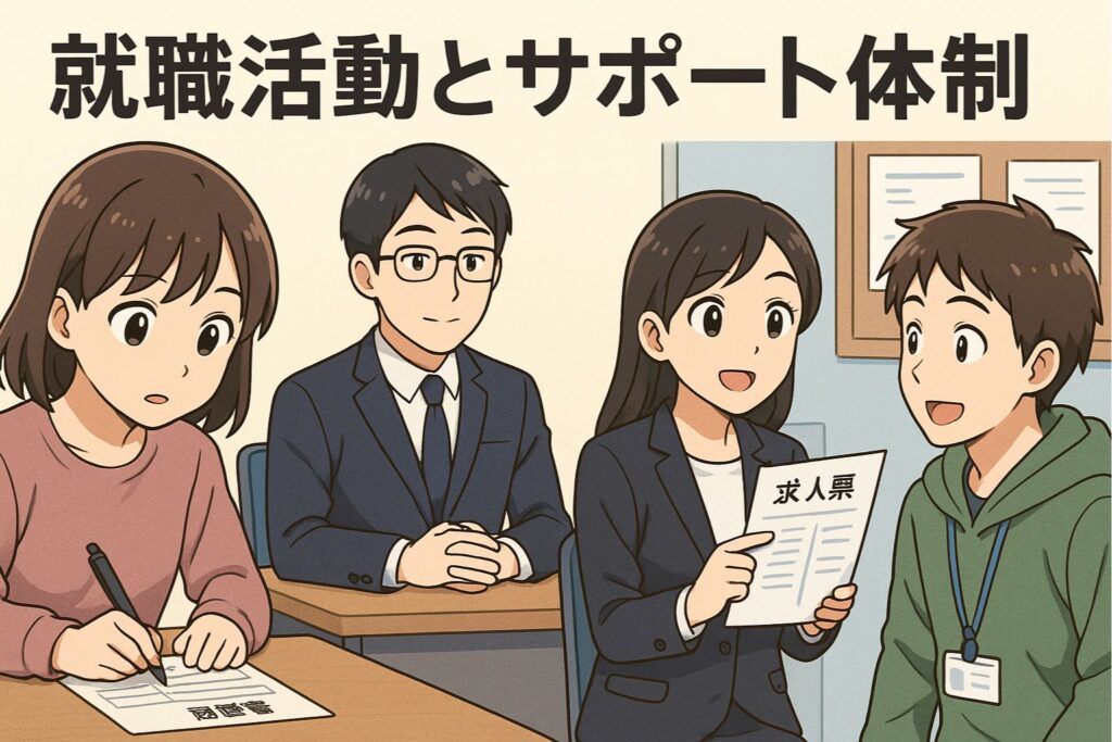 就職活動とサポート体制