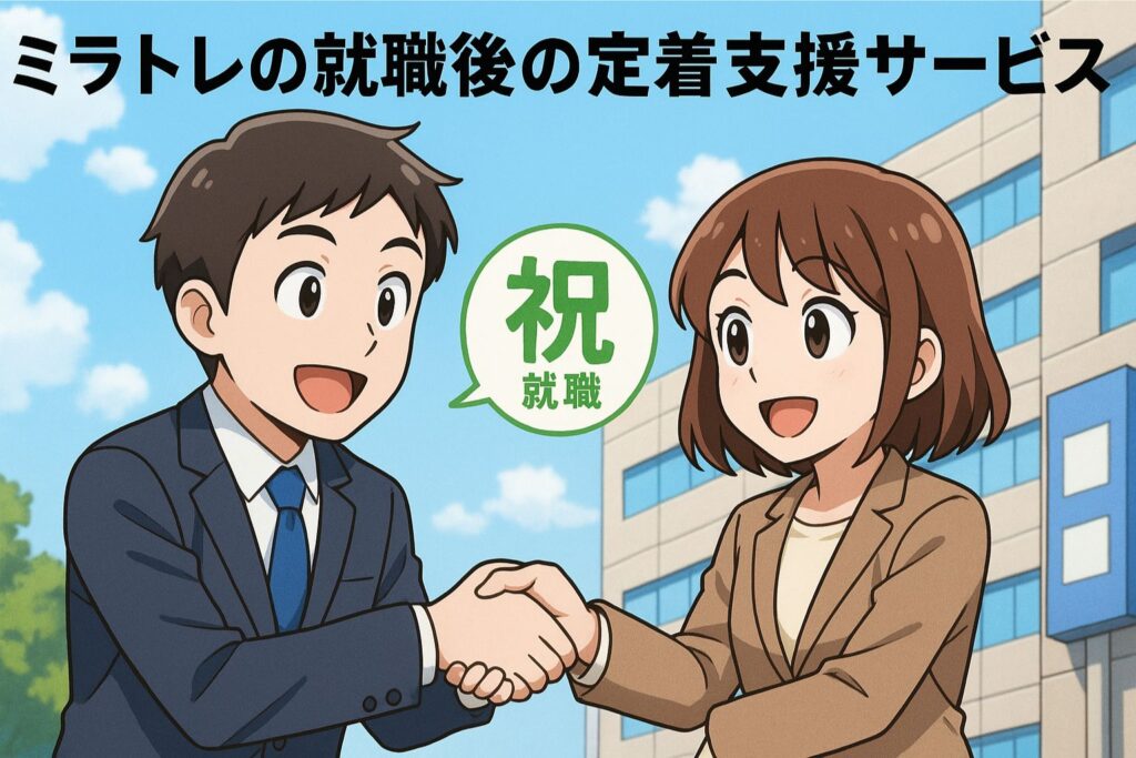ミラトレの就職後の定着支援サービス