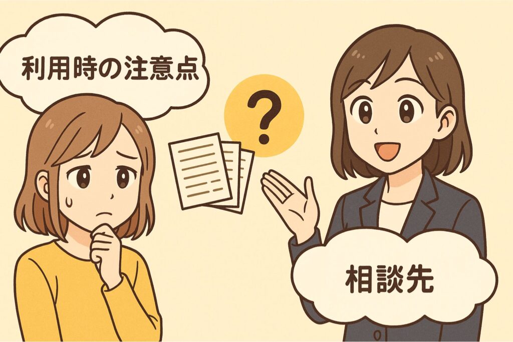 就労支援に関する注意点と相談先