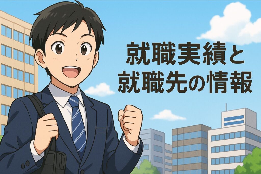 就職実績と就職先の情報