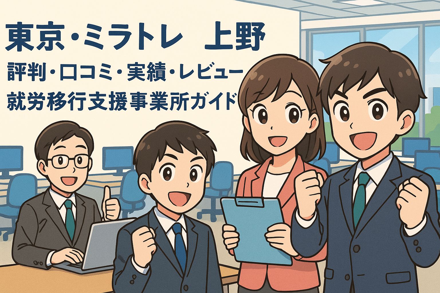 【東京・ミラトレ上野】評判・口コミ・実績・レビューまとめ｜就職したい人のための就労移行支援事業所ガイド