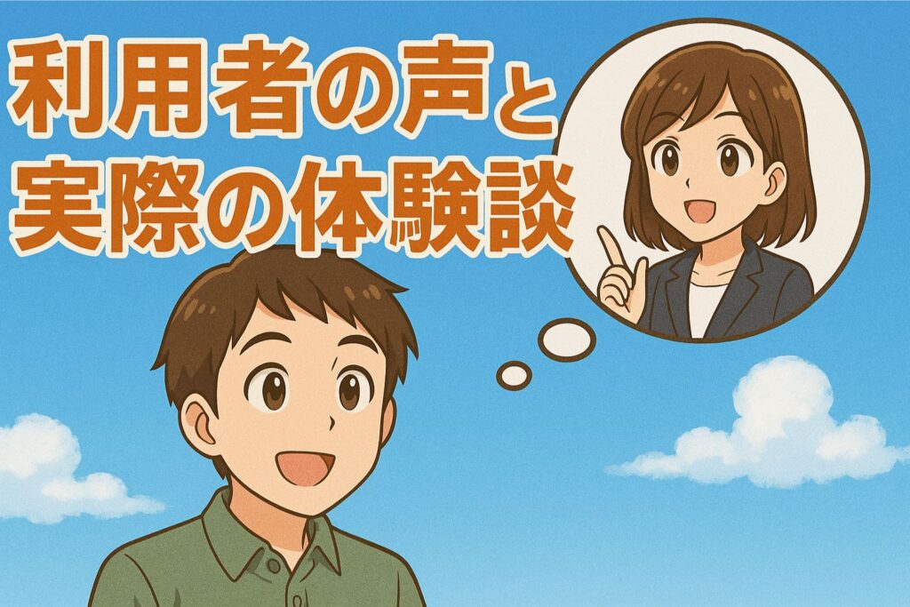 利用者の声と実際の体験談