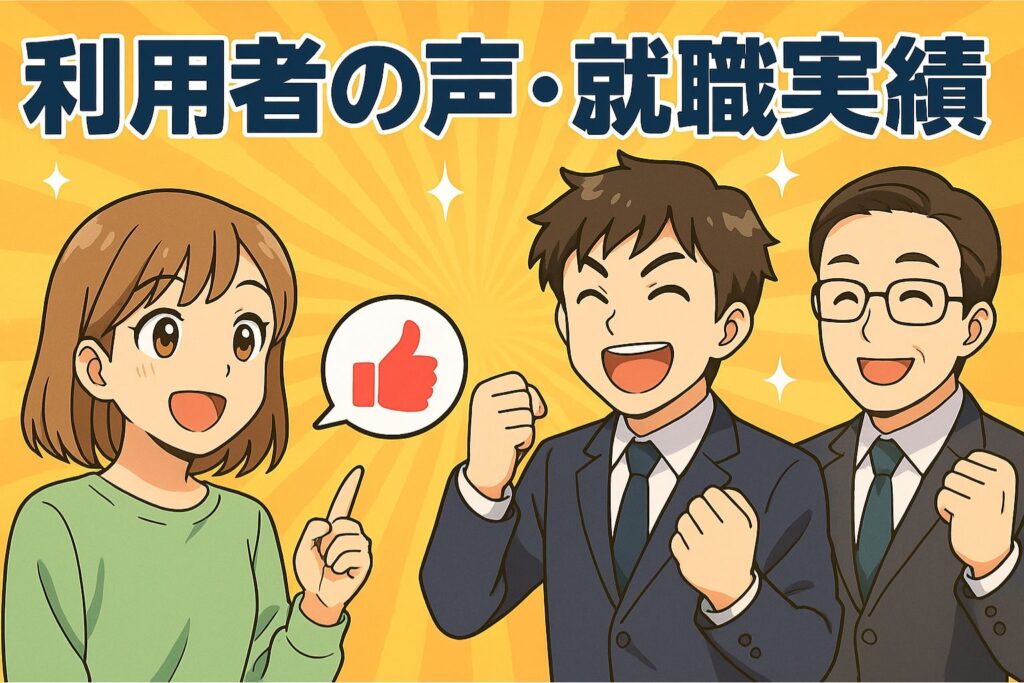 利用者の声・就職実績
