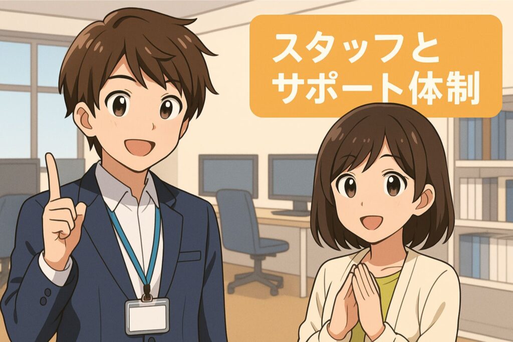 スタッフとサポート体制