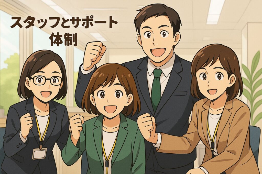 スタッフとサポート体制の紹介