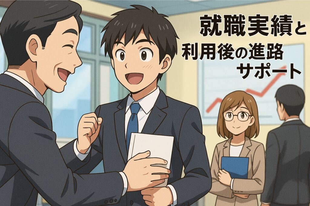 就職実績と利用後の進路サポート