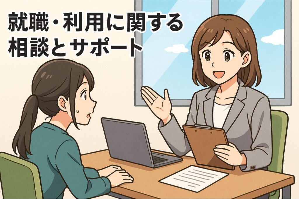 就職・利用に関する相談とサポート