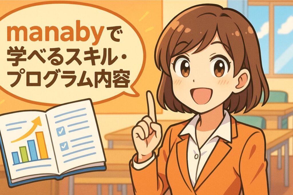 manabyで学べるスキル・プログラム内容