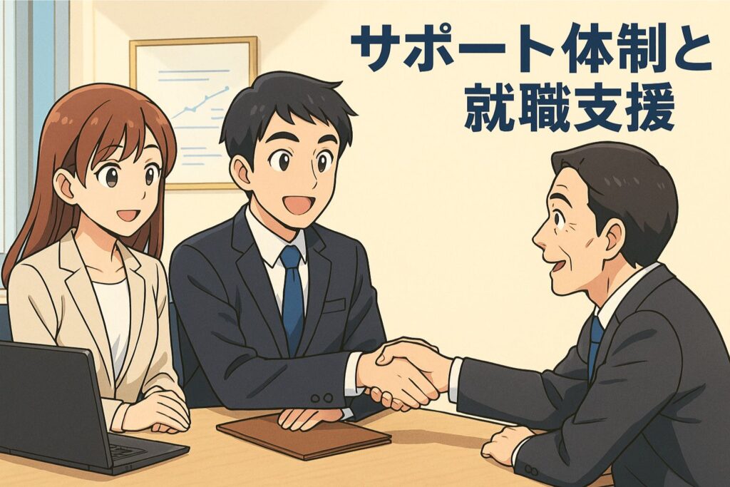 サポート体制と就職支援