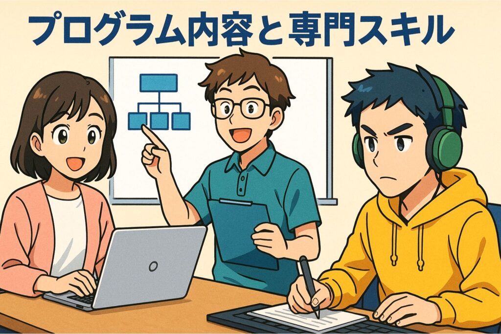 プログラム内容と専門スキル