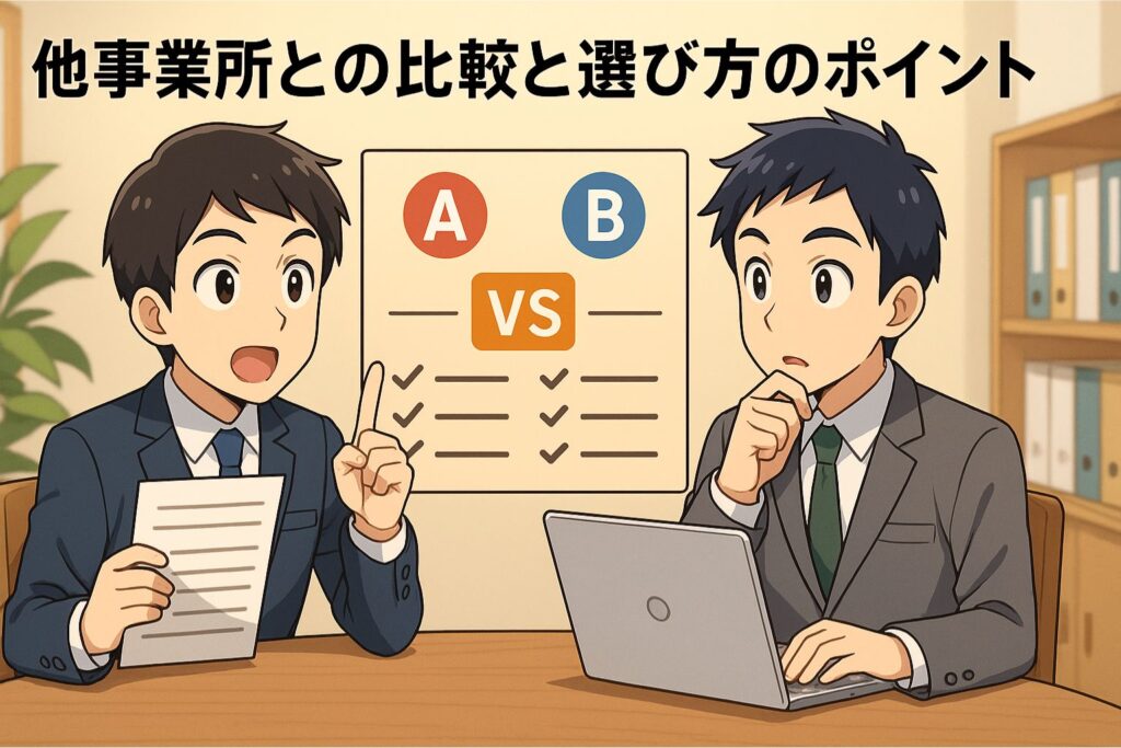 他事業所との比較と選び方のポイント