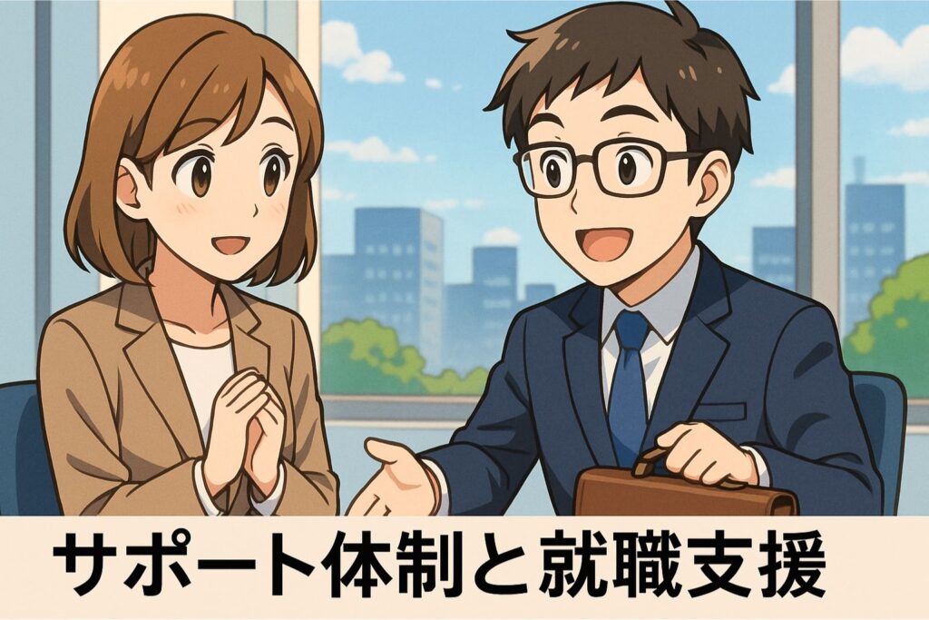 サポート体制と就職支援