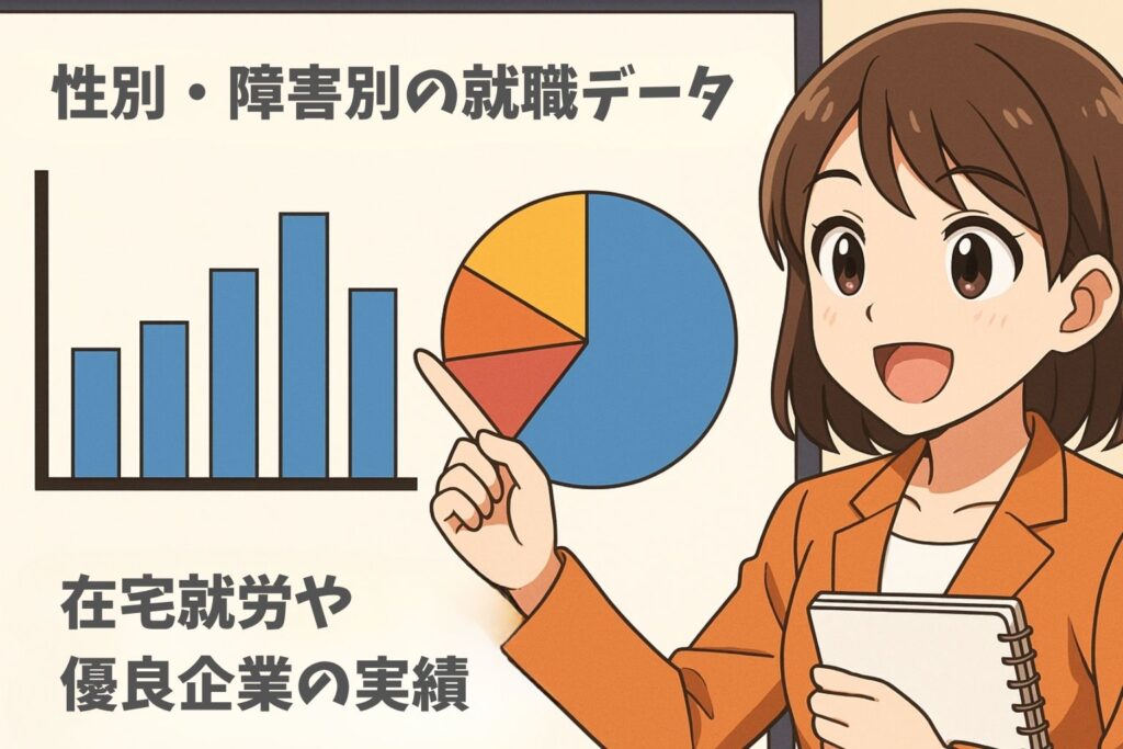 就労実績データ・職種別就労率
