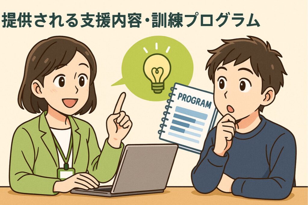 提供される支援内容・訓練プログラム