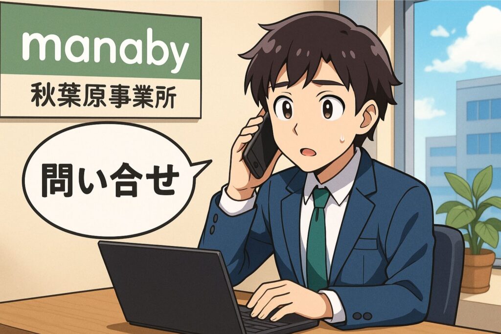 manaby秋葉原事業所の問い合わせ
