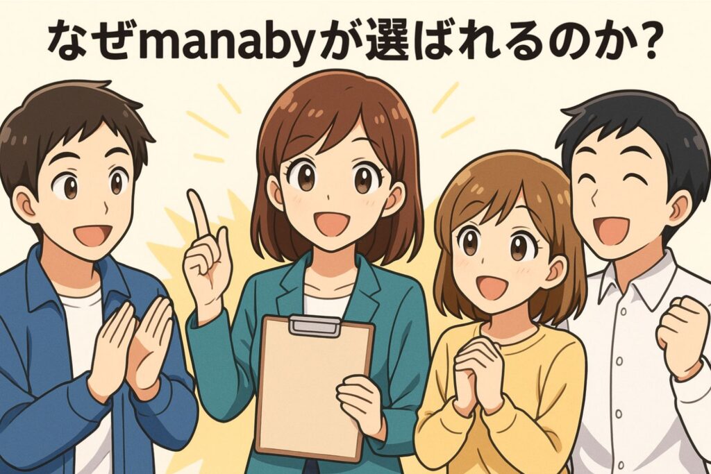 なぜmanabyが選ばれるのか?