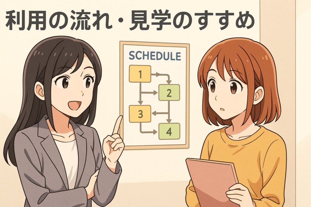 利用の流れ・見学のすすめ