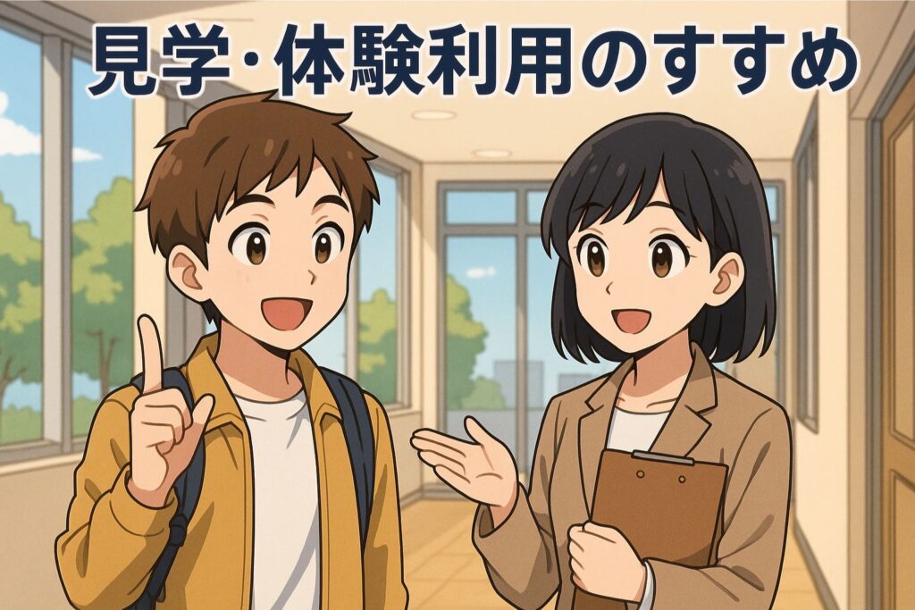 見学・体験利用のすすめ