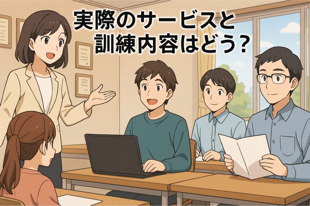 実際のサービスと訓練内容はどう?