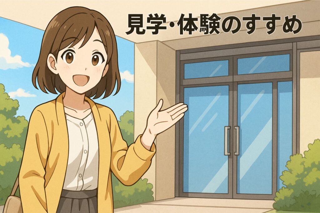 見学・体験のすすめ