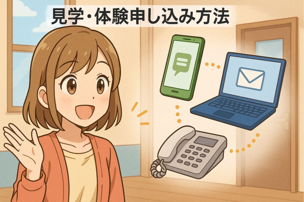 見学・体験申し込みの具体的ステップ