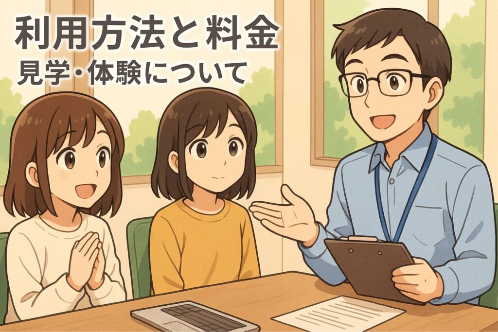 利用方法と料金|まずは見学・体験から