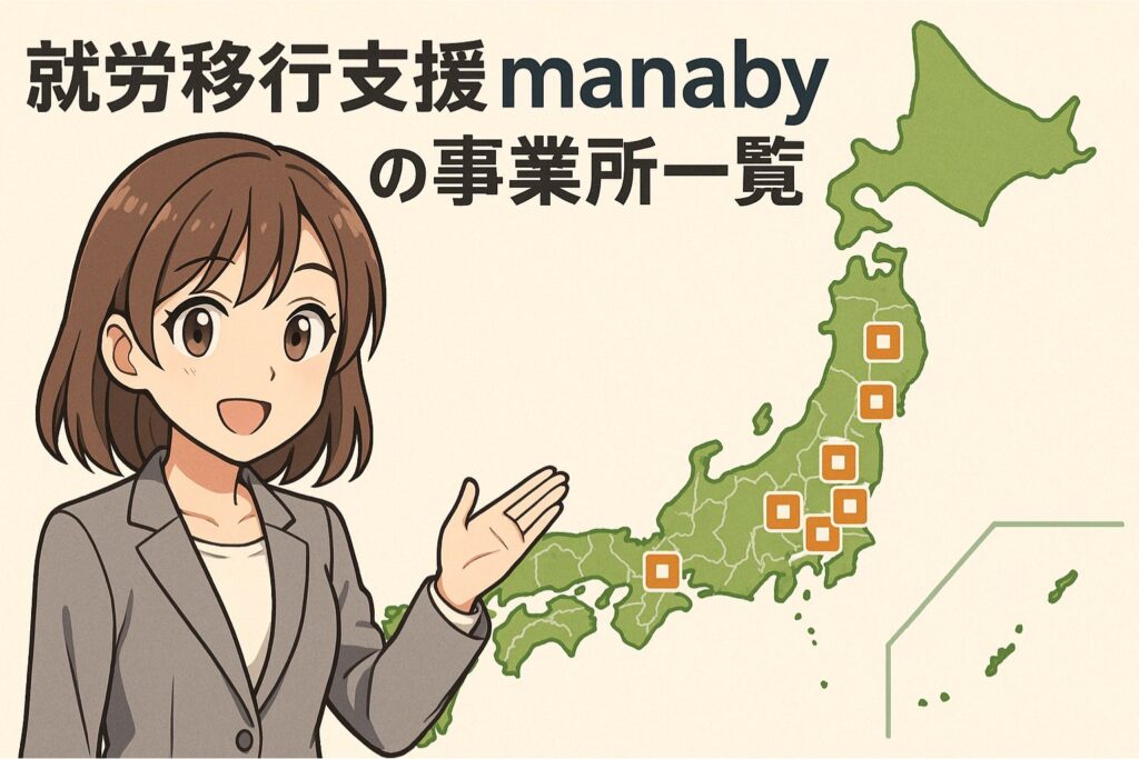 就労移行支援manabyの事業所一覧