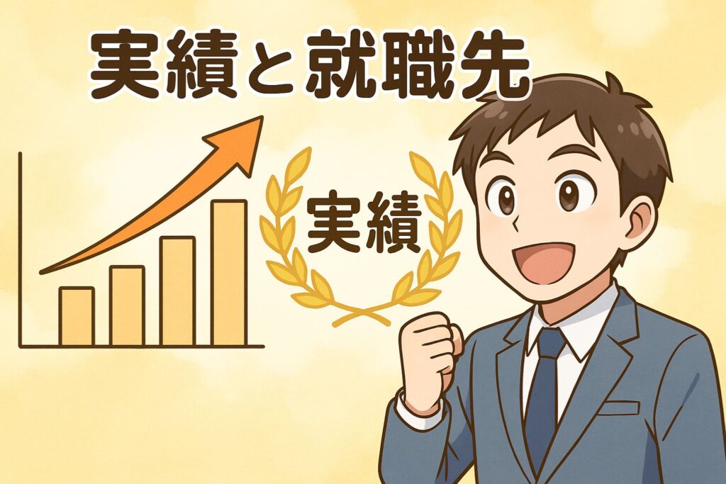 実績と就職先