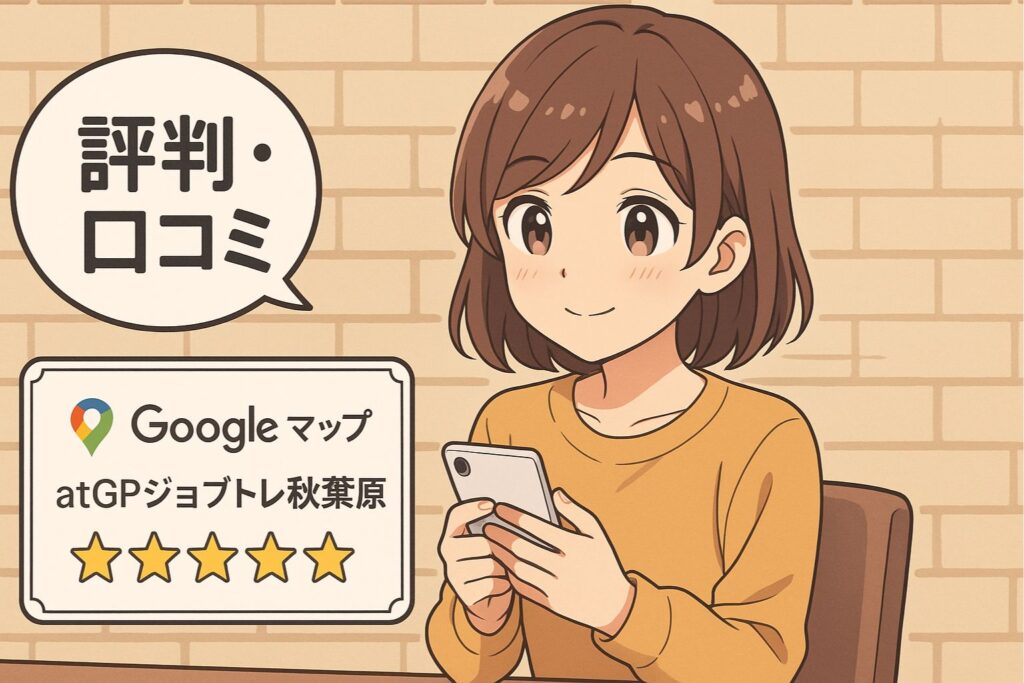 atGPジョブトレ秋葉原の評判口コミ(Google map)