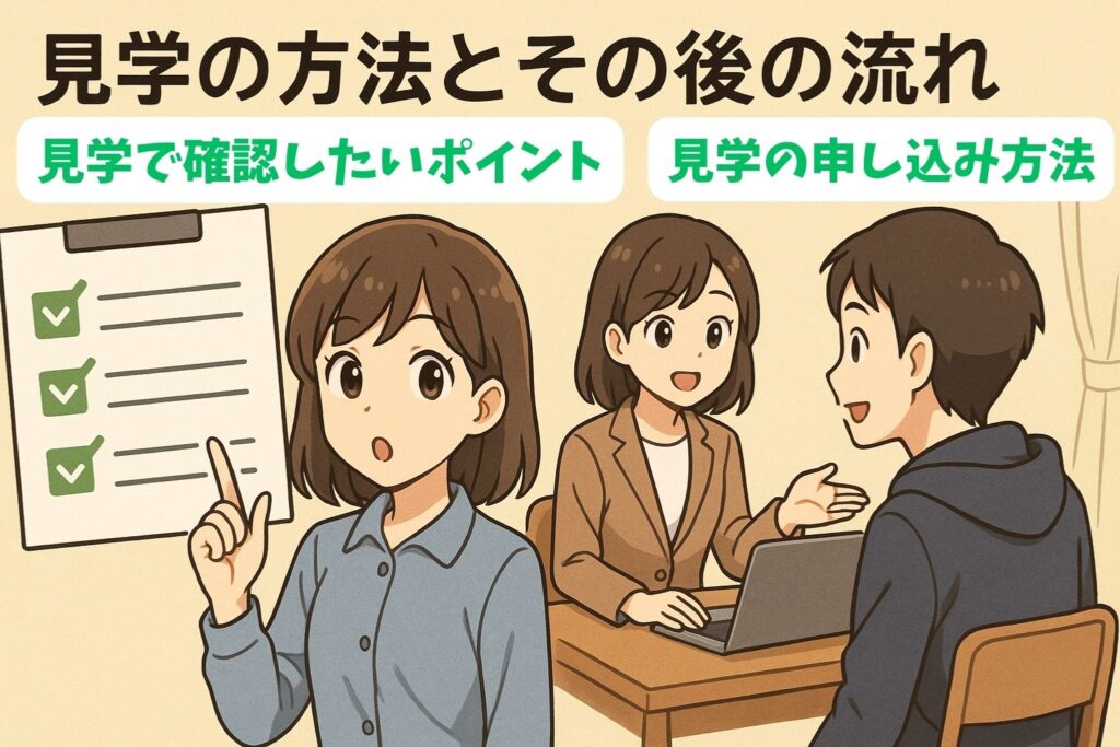 見学の方法とその後の流れ