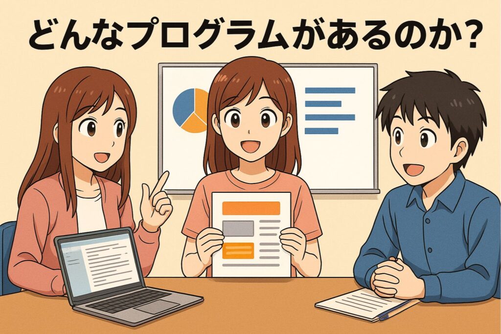 どんなプログラムがあるのか?