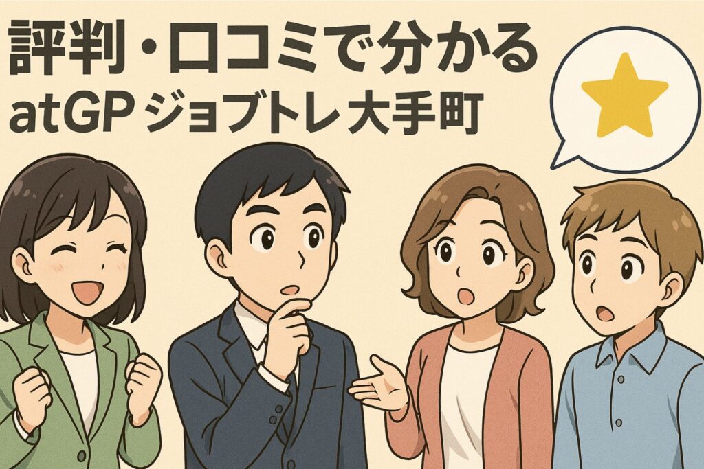 評判・口コミで分かる atGPジョブトレ大手町 とは?
